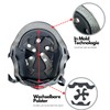 Rugged Lightweight Inmold Helmet, Size Adjustable, Magnetic Closure, Ventilated for