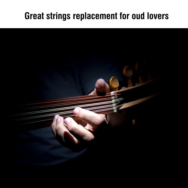 Oud Strings, 12 Silver-Plated Copper Alloy Nylon 11 String 12