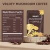 Mushroom Coffee,Organic Mushroom Coffee,6 Adaptogenic Mushrooms,with Lion's Mane, Reishi, Cordyceps,