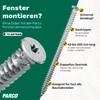 Parco window frame screws, countersunk, Torx TX30, 100 pieces, silver,