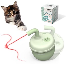 MayMaw Cat Laser Toy, Bubble Automatic Cat Toy with Tumbler Design, Interactive Cat Toy with Catnip/Silvervine, Best Cat Toys with Fast & Slow Mode, Rechargeable Cat Toys for Bored Indoor Adult Cats