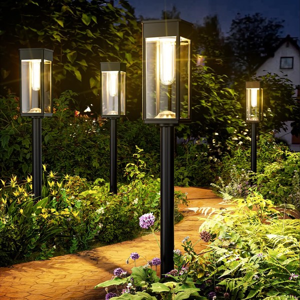 ALFIOT Solar Pathway Lights Outdoor,8 Pack Bright Solar Lights Outdoor,IP65