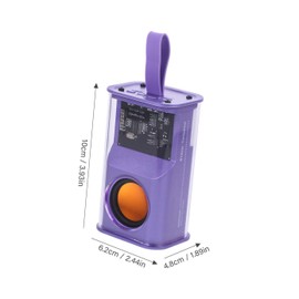 Operitacx Portable Speaker with LED Night Lamp Wireless Stereo Speaker for Outdoor Travel for Parties Home