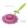 VIGAR Flower Power Microfiber Duster with Comfortable Non-Slip Handle, Detachable