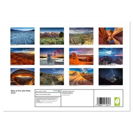 Best of the wild West 2022 (Monthly Wall Calendar 2025 16.5" x 23.4" (open)), CALVENDO 14 Month Calendar
