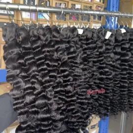 100g Unprocessed Indian Curly Vietnamese Human Hair Bundles Loose Deep Wave Cambodian Human Hair Extensions Weaves Burmese Curlycolor: 1pcs bundle Burmese curly, Stretched Length: 16 Inches