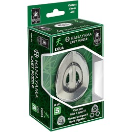 Bepuzzled EQUA Hanayama Cast Metal Brain Teaser Puzzle (Level 5) Puzzles For Kids and Adults Ages 12 and Up