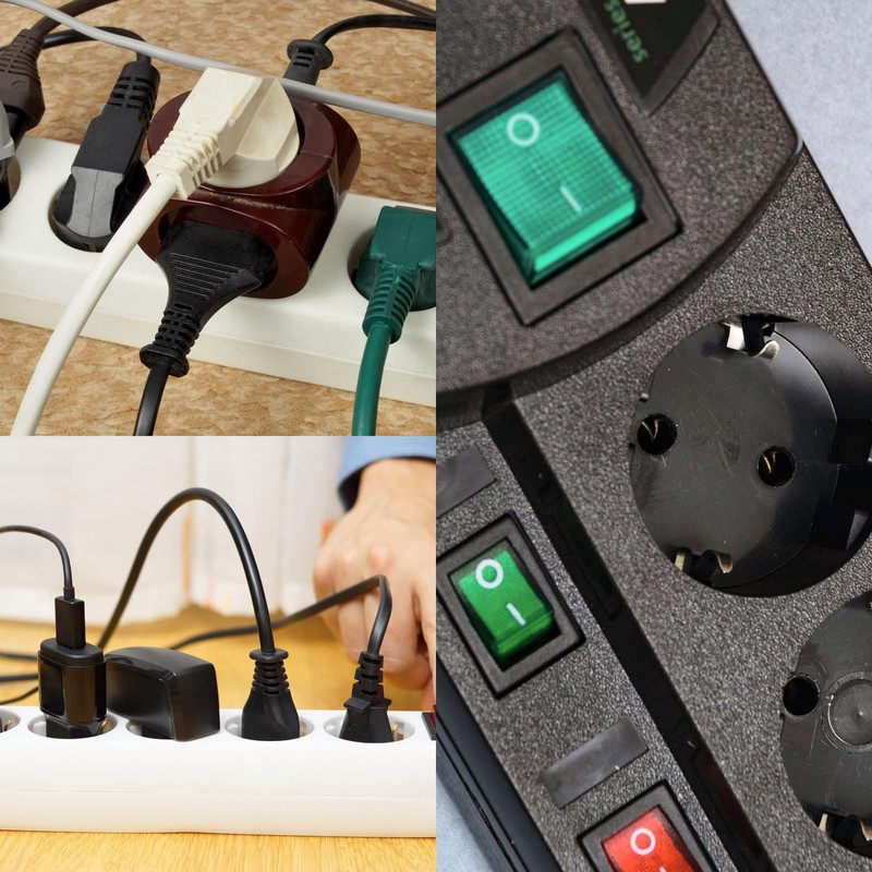 Pack of 4 Switch with Indicator Light, SPST ON-OFF Rocker