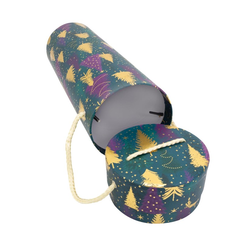 Idena 30370 Christmas Tree Bottle Box, Cylindrical, Gift Box, Gift