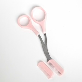 Eyebrow Grooming Comb & Scissor Scissor 6ea