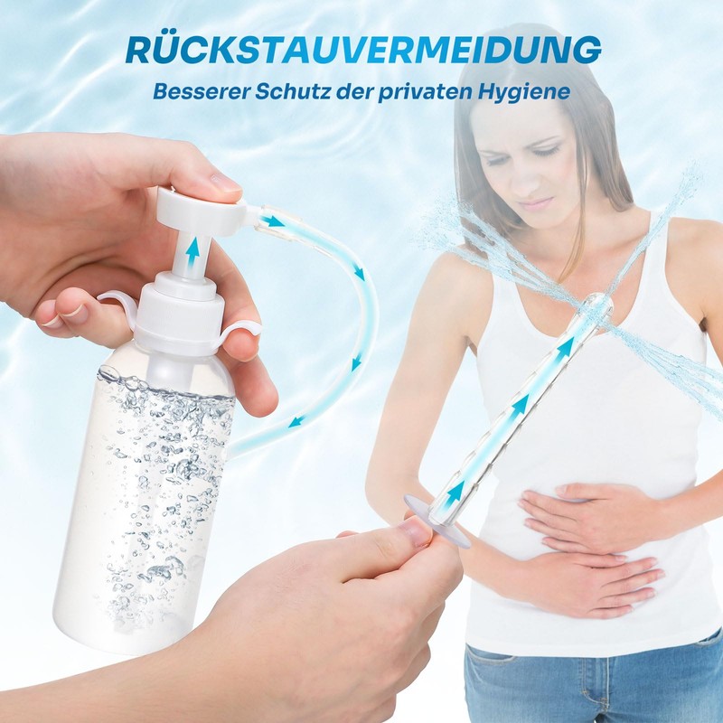 Reusable Vaginal Cleaning System, 300 ml Vaginal Shower for Women,