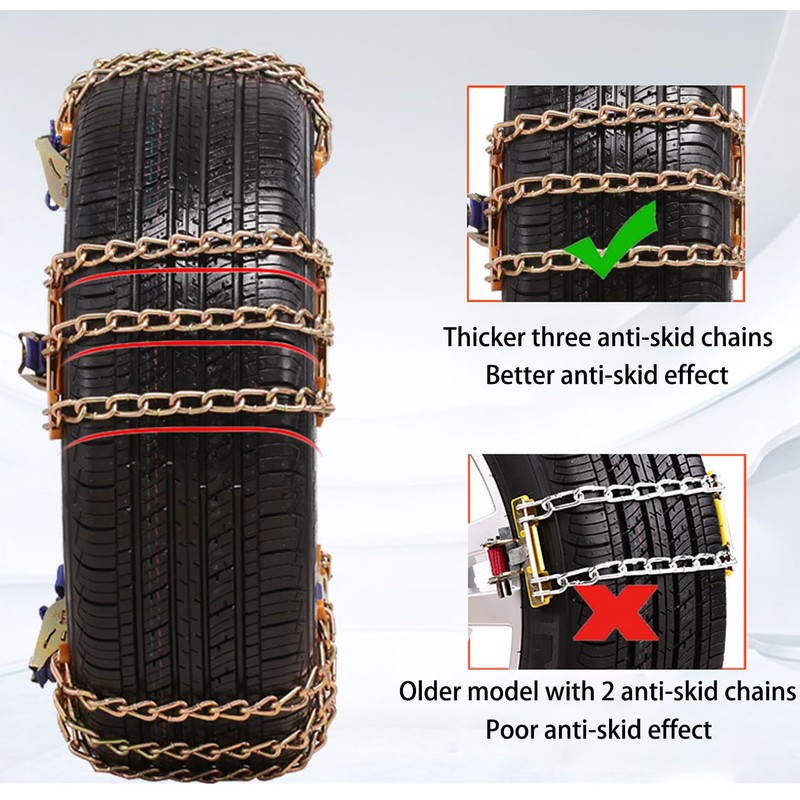 Snow Tire Chains, Universal Car Emergency Anti Slip Snow tire