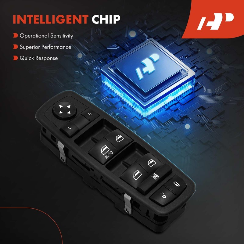A-Premium 14+6 Pins Master Power Window Switch Compatible with 2017