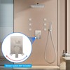 SKOWLL Shower Valve Wall Mount Shower Mixer Control Kit 3