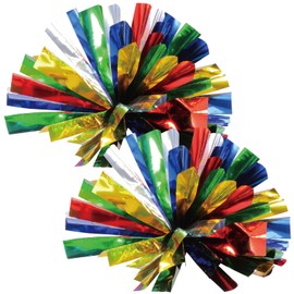 Artec 14812 Rainbow Easy Cheer Pom Poms, Sports Festivals, Dance, Cheerleader, Glitter, Cheer, Cheer Group, Play Party, Recital