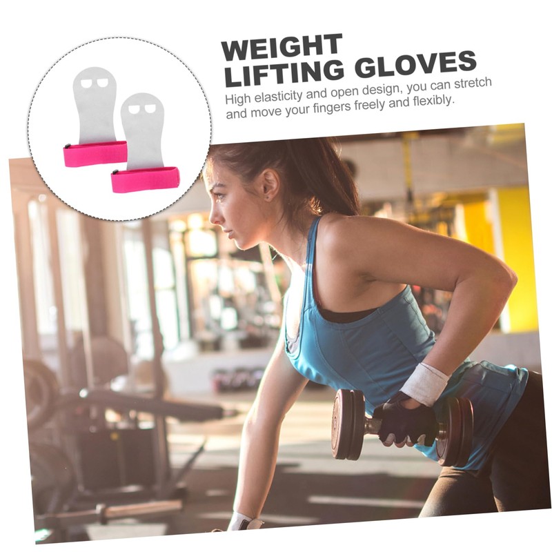 OHPHCALL Half Finger Lifting Gloves Wrist Straps Compression Gloves for