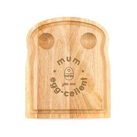 Engraved Egg Board - 'Mum You are Egg-cellent' Egg Holder Cup - Unique Birthday Christmas Gifts for Mum