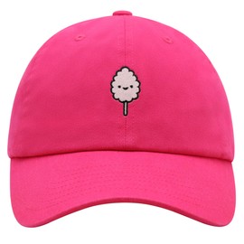 JPAK Cotton Candy Premium Dad Hat Embroidered Cotton Baseball Cap Foodie Hot Pink