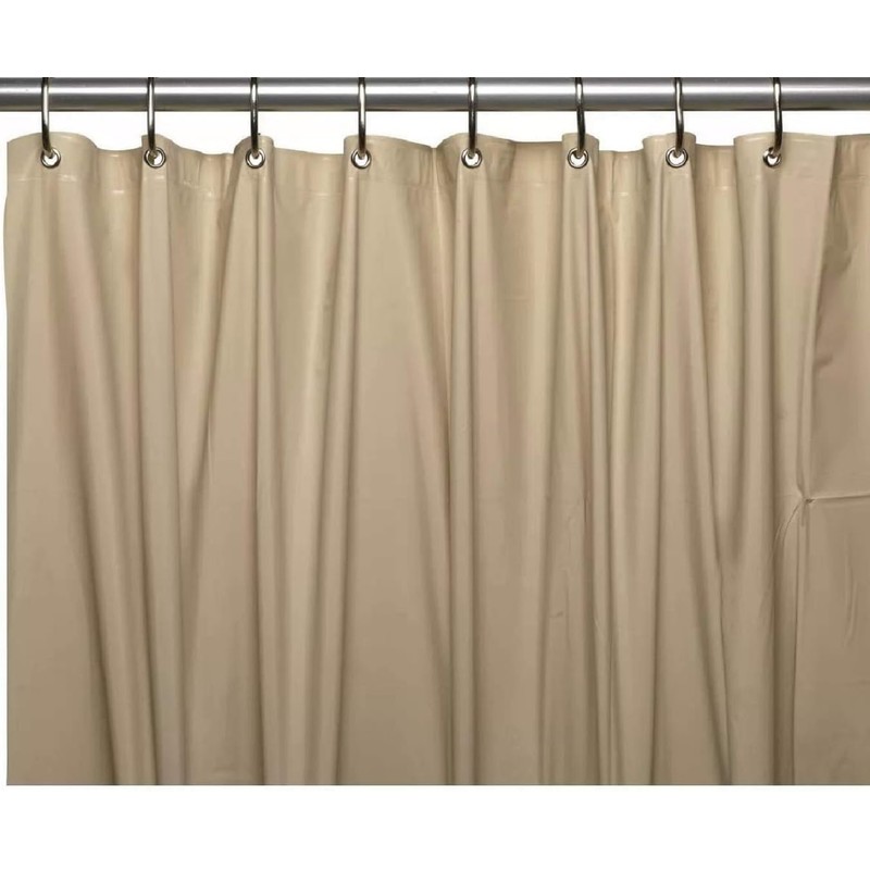 Dependable Industries inc. Essentials Magnetized Bathroom Shower Curtain Liner 70"