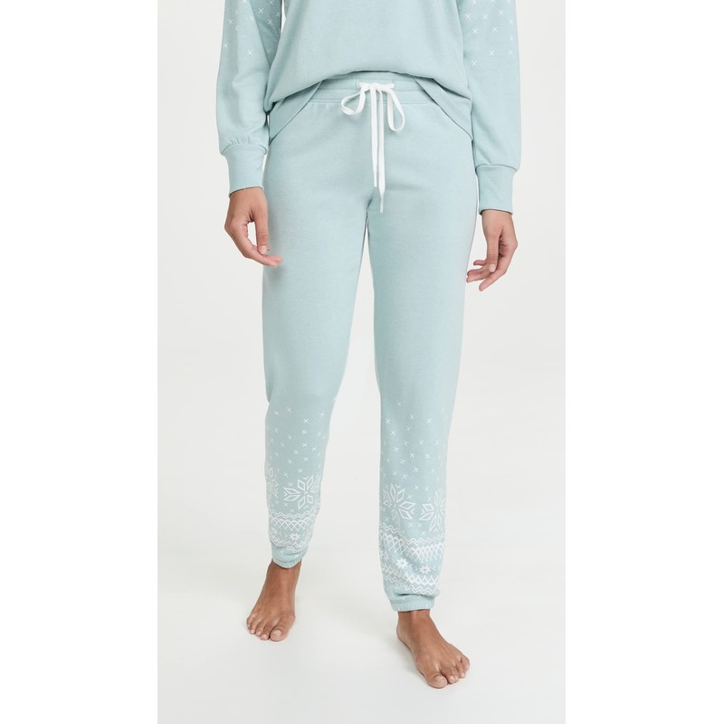PJ Salvage Pantalones de Mujer con Bandas para Mujer, H-Ice
