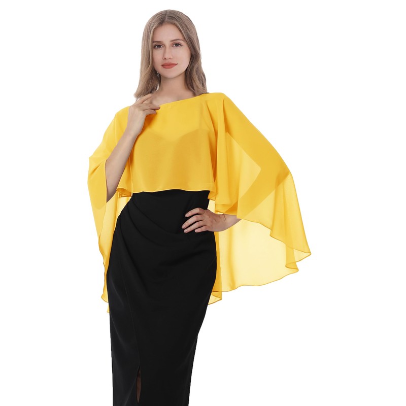 Wedding Stole Women's Armpit Chiffon Bride Stole and Scarf Wedding