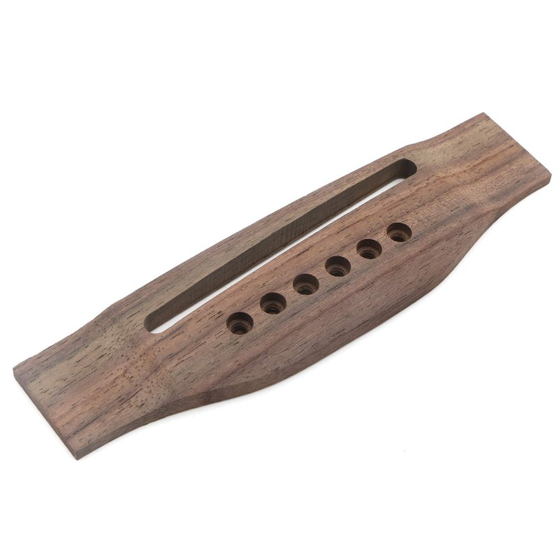 Unxuey Adjustable 6 String Rosewood Bridge Insert Set Acoustic Guitar