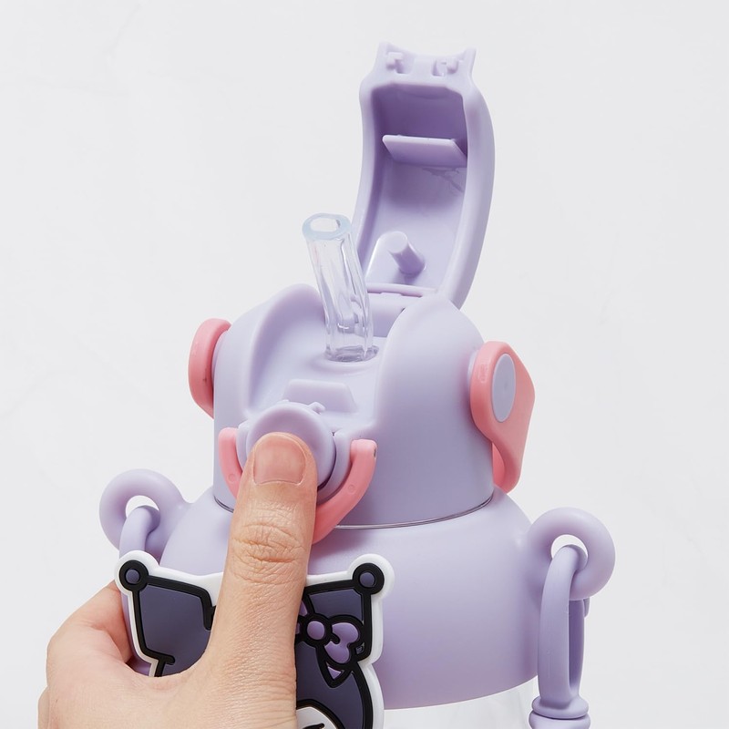 Skater PRMC7ST-A Straw Bottle with Rubber Mascot, 22.9 fl oz