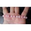 RAYON Rose Quartz bead bracelet MEN Stretch 8mm Round 8