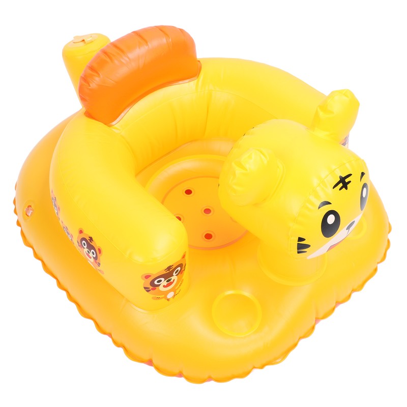 Inflatable Toddler Chair Cartoon Animal Skin Friendly PVC Soft High