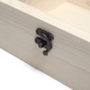 Natural Wood Simple Wooden Box, 7.9 x 3.1 inches (20