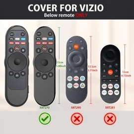 2 Pack Case Cover Compatible with Vizio TV Remote XRT270 Black and Green