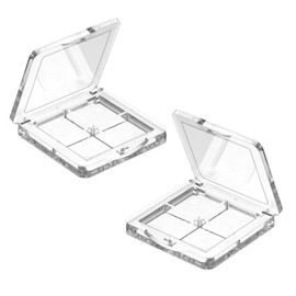 BOHUIZ 2 Pcs Empty Makeup Palette, Empty Lipstick Palette Empty Eyeshadow Palette Portable Lipstick Box Blush Eyeshadow Pan for DIY Makeup Containers