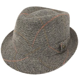 Unisex Timelessly Classic Manhattan Fedora Hat (as1, Alpha, s, m, F4056GRAY)
