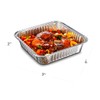 30 Large Aluminium Foil Food Containers Trays with Lids (No.9)