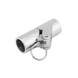 2PCS Boat Tube Connector, Marine 316 Stainless Steel Folding Swivel Coupling Tube Pipe Connector Boat Hardware Fitting (22mm)