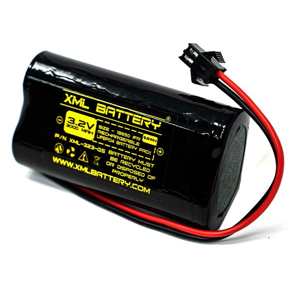 (1 Pack) XML Battery 3.2v 3000mAh GS-97F-GE GS-97N GS-104 GS-103 GS-94 LIFEPO4 Battery for Outdoor Solar Lights