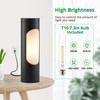 LEDIARY Kosher Lamp, Reading Lamp for Shabbos, Black Table Lamps
