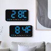 AIXXCUVQ Electronic Digital Wall Clock with Adjustable Brightness 9. Display