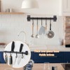 volumoon Kitchen Hook Rack with 5 Hooks, Hook Rail Kitchen