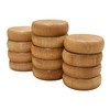 26 Natural and Yellow Crokinole Discs - Full Set (Large