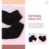 FRCOLOR 2 Pairs Toeless Moisturizing Socks Gel Heel Protection Elastic
