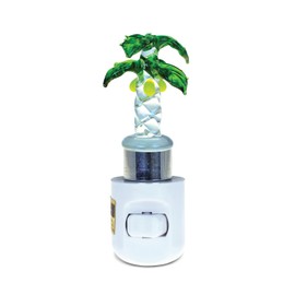 Puzzled Palm Tree Handcraft Art Glass Decorative Night Light Home DÃ©cor - Beach Theme - Unique and Elegant Gift