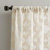 No. 918 Yvette Trellis Jacquard Sheer Rod Pocket Curtain Panel,