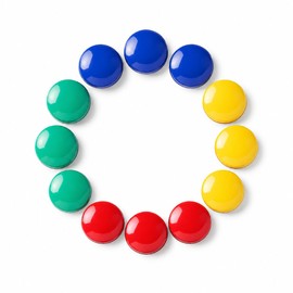 Fridge Magnets Strong Magnetic Buttons for Refrigerator 12Pcs