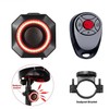 110dB Anti-Theft Bike Tail Light Alarm with Remote, Wireless Rechargeable