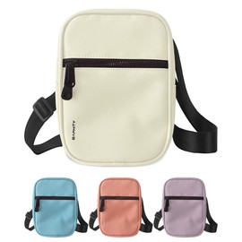 Crossbody Bag Sling Purses for Women Trendy, Convertible Multi Position Fanny Back Pack Sling Bag for Women Cross Body - 1.75L（White）
