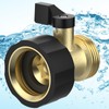 SMARDY Mini Brass Ball Valve, 3/4 Inch Shut-off Valve, Water