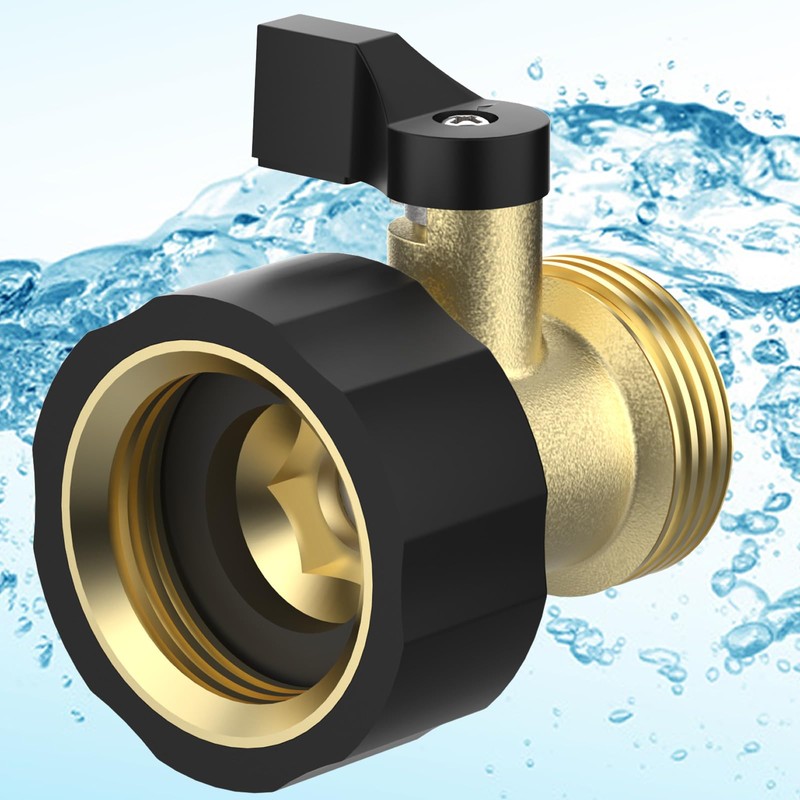 SMARDY Mini Brass Ball Valve, 3/4 Inch Shut-off Valve, Water