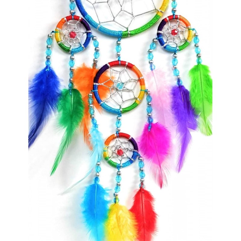 DREAM CATCHER FOR BOYS AND GIRLS RAINBOW DREAMCATCHER BEDROOM DECORATION