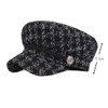 XLKJ Fashion Women's Beret Hats Houndstooth Beret Hat Elegant Casual